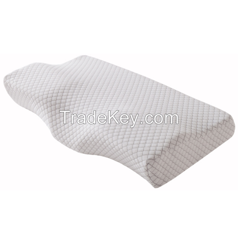 Butterfly shape contour cooling cButterfly shape contour cooling gel memory foam cervical pillow 