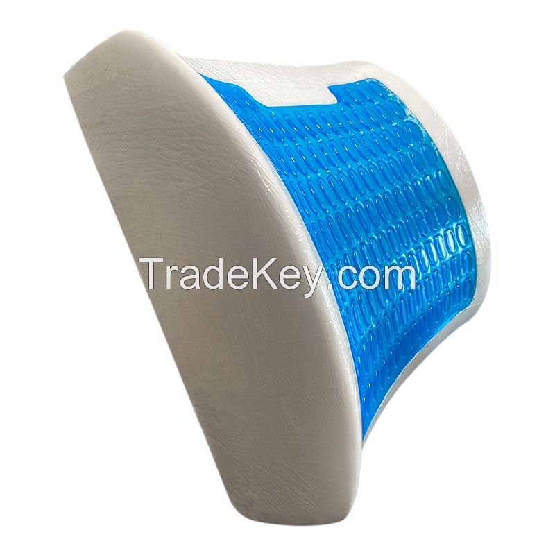 Office chair memory foam gel orthopedic back support cushion 