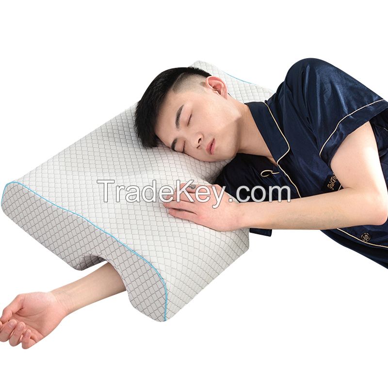 Wholesale new design memory foam arm rest sleeping couples pillow