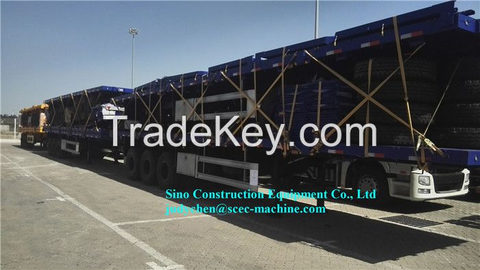 SCEC Tri-Axle 20/40 Feet Container Flatbed Flat Bed Semi Trailer 50t 