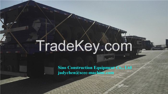 SCEC Tri-Axle 20/40 Feet Container Flatbed Flat Bed Semi Trailer 50t 