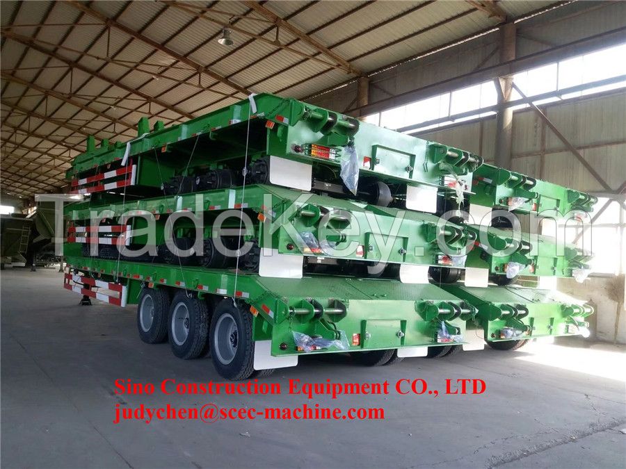 SCEC/CIMC Low Bed Semi Trailer 3 Fuwa axles 