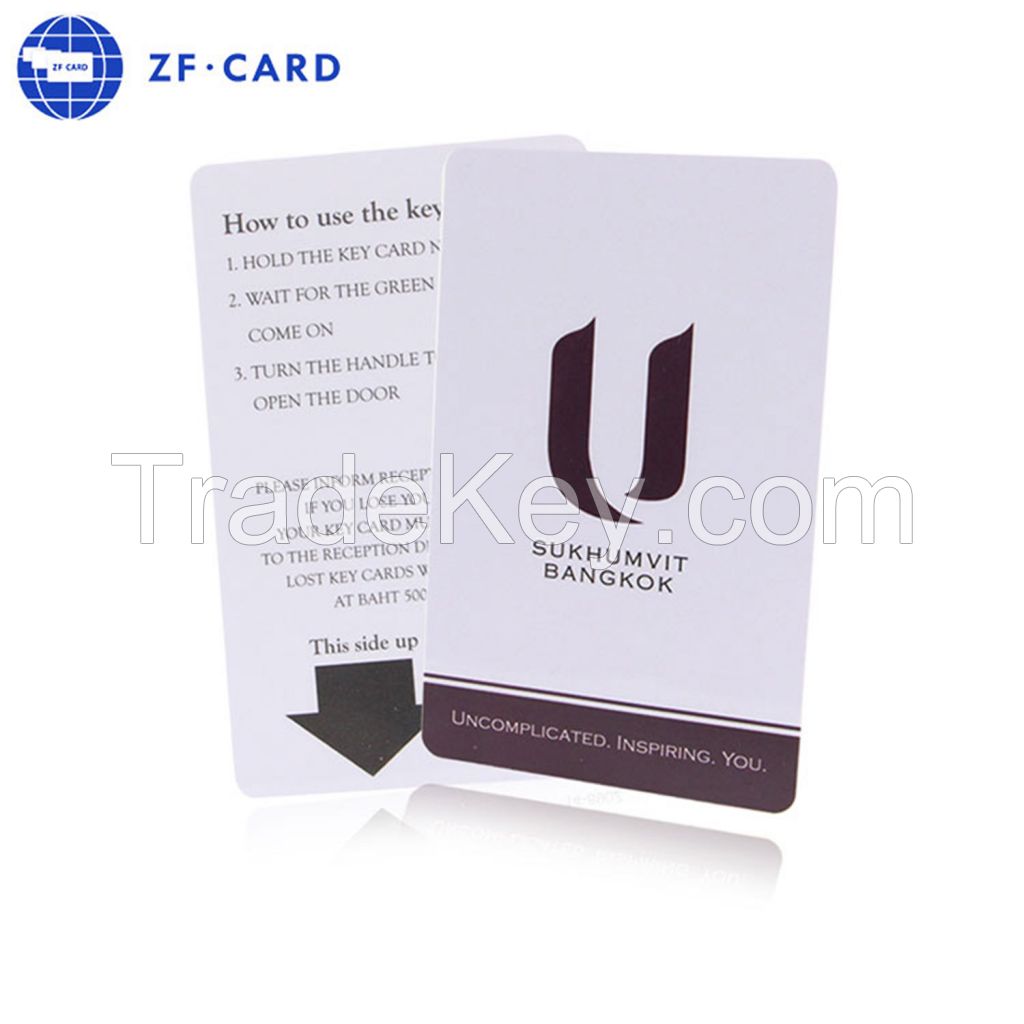 PVC CMYK Printing MIFARE Ultralight(R) Rfid Door/Room Key Card For Hotel