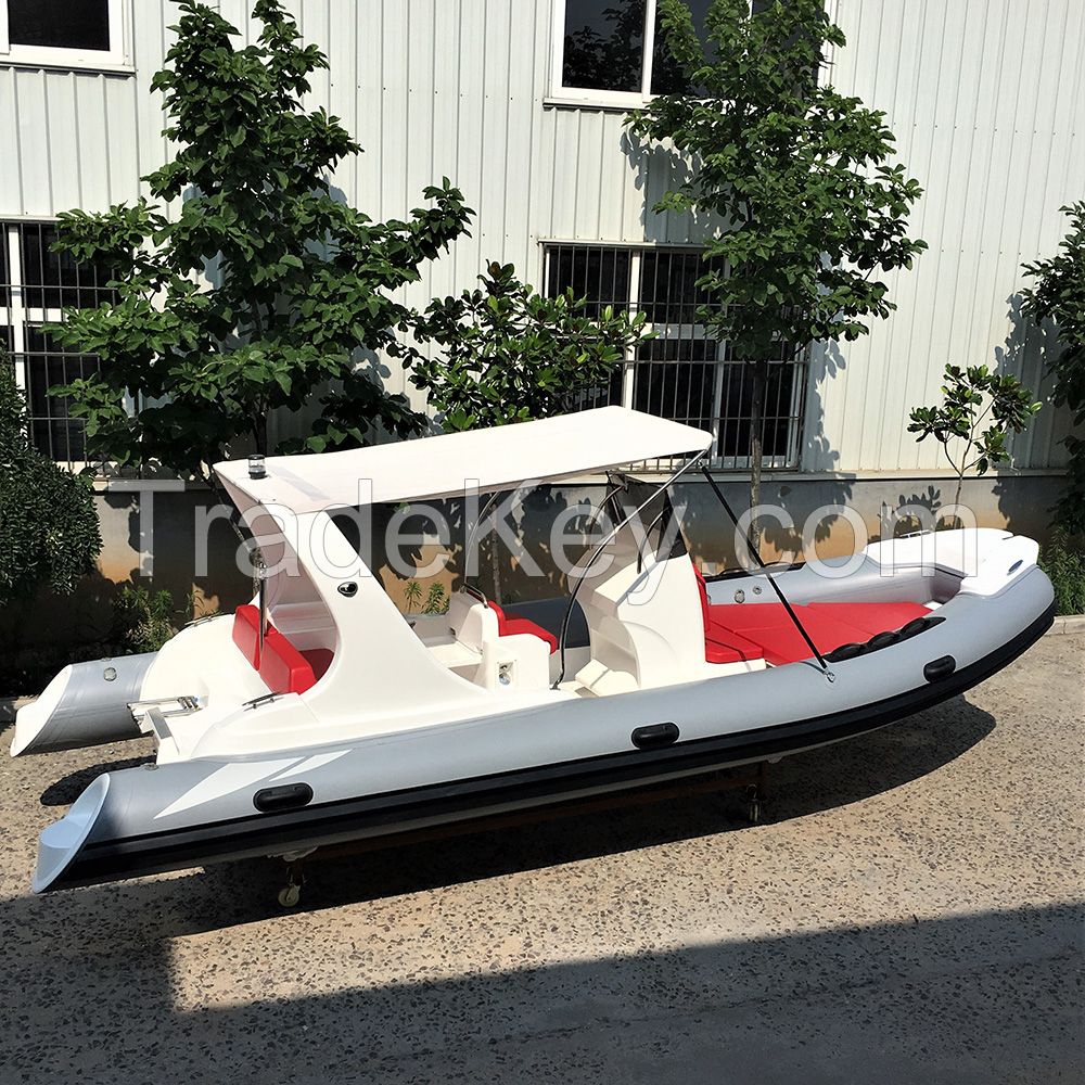 Liya RIB boat 620 fiberglass hull inflatable boats for sale