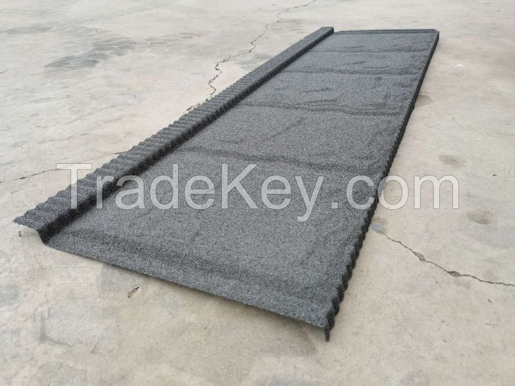 Slate Design Stone Coated Metal Shingles Roof Tile