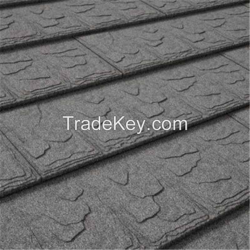Slate Design Stone Coated Metal Shingles Roof Tile