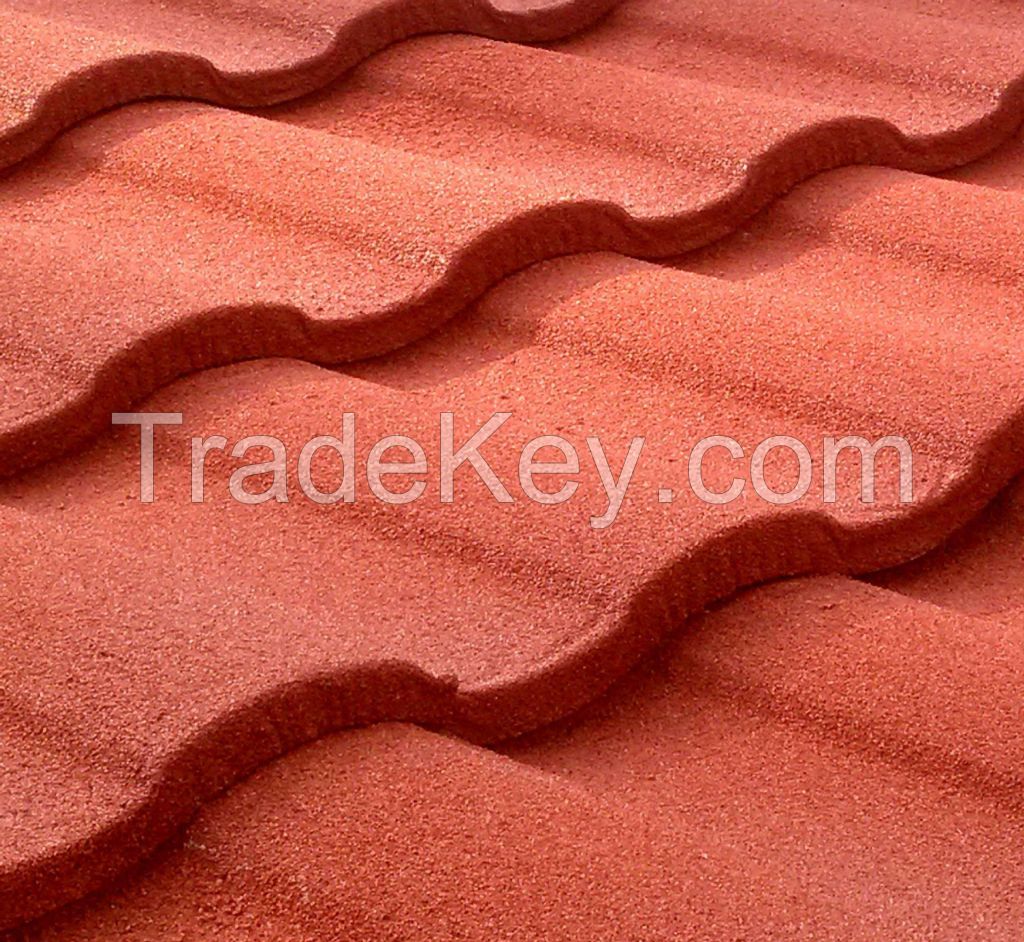 Roman Stone Coated Metal Roof Tile