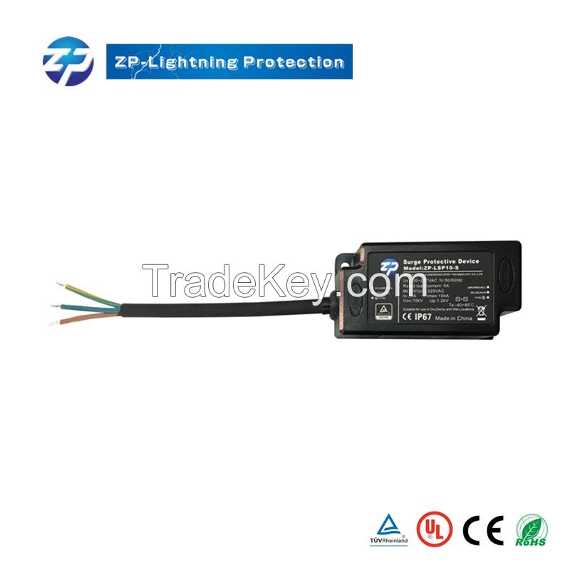 ZP-LSP10-S LED special overvoltage protection 2.5KV 2KA surge protection device LED surge protection device 	