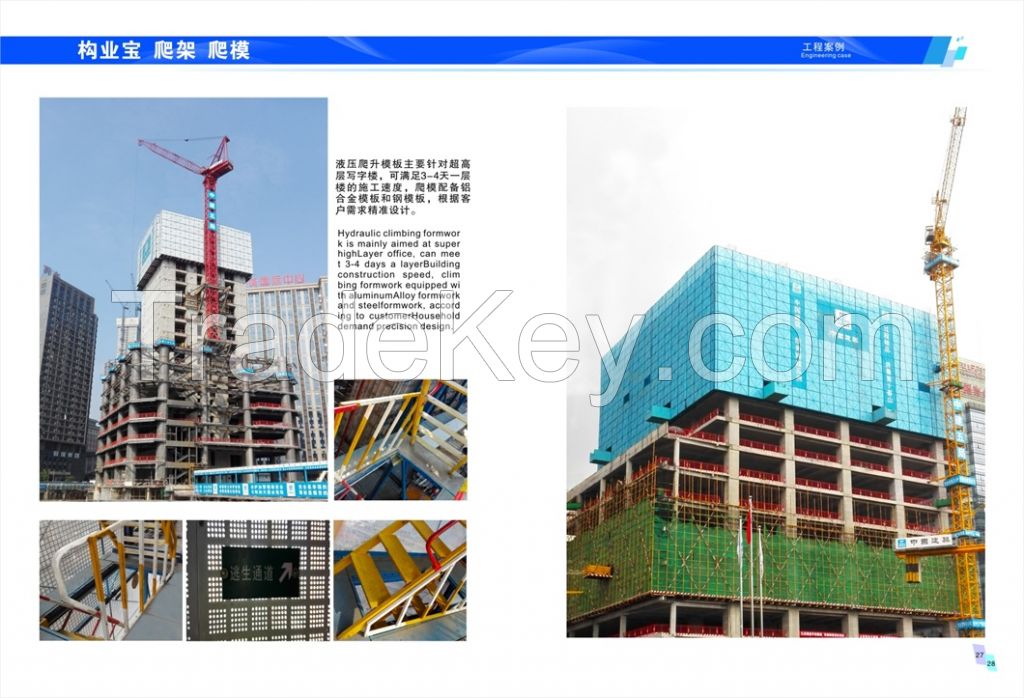 Safe High-Efficiency Construction Tools Modular Self-Climbing Scaffolding Mobile Steel House