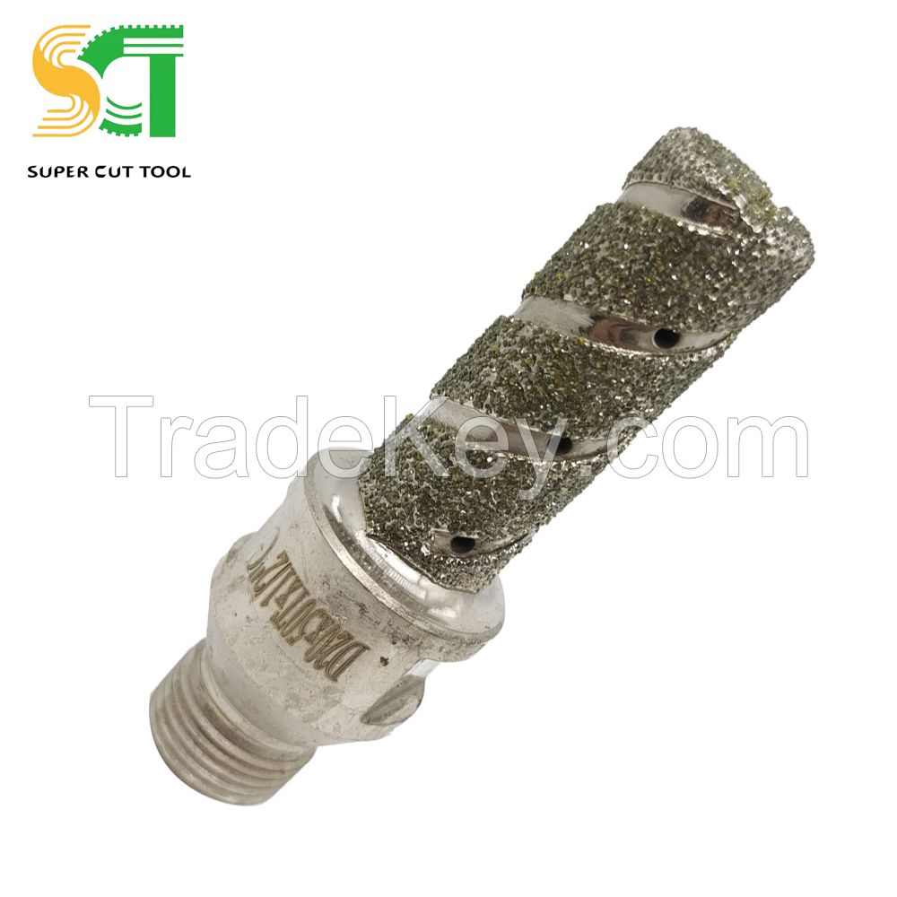 Diamond finger bits for stone edge milling - diamond engraving birs