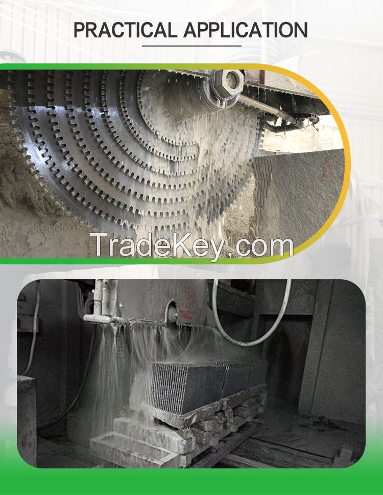 Stone block cutting machine - bridge multiblade block cutter for granite 