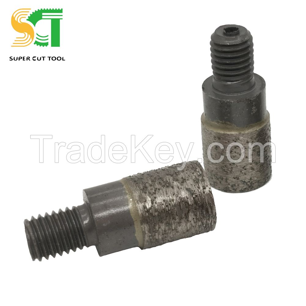 Diamond finger bits for stone edge milling - diamond engraving birs