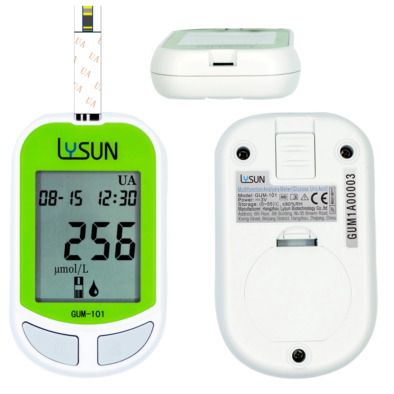 Blood Glucose Uric Acid Multi-Function Analysis Meter Analyzer