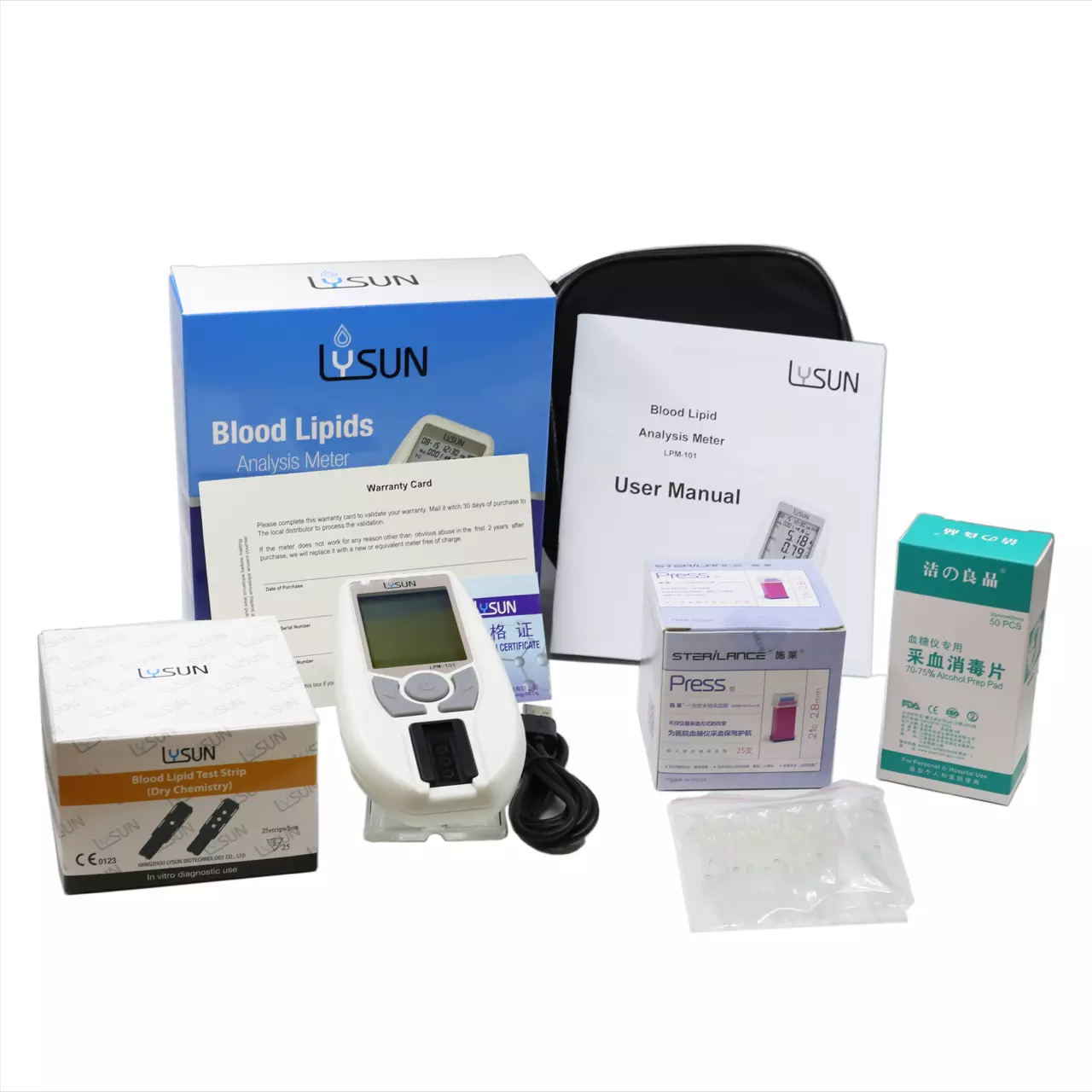 Portable Self Test Blood Lipid Analyzer