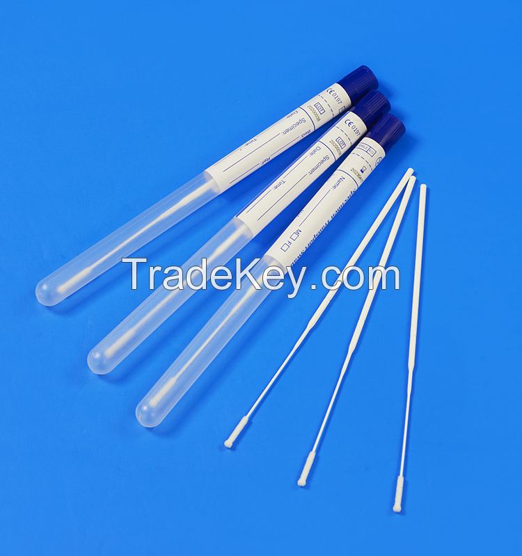 MS-NF7801 Nasopharyngeal Flocked Swab with Transport Tube