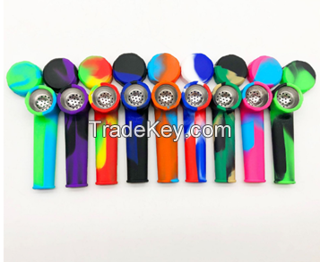 4 " Silicone Smoking Pipe Customization Color Logo