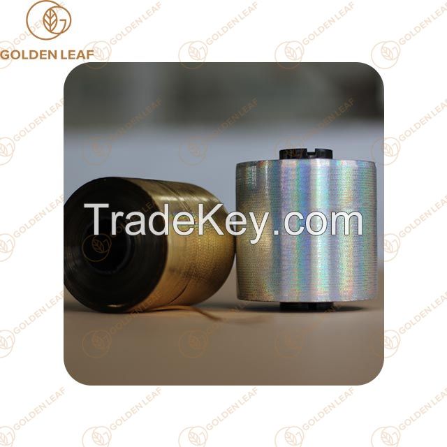 Customized Tear Tape for TobaccoTransparent Goldline Packaging tear tape