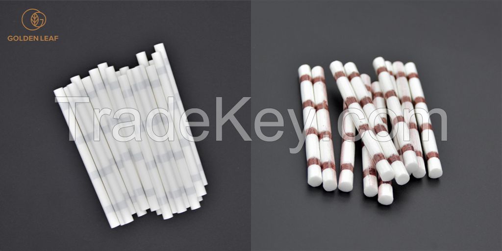 China Made Food Grade Raw Natural Unrefined Cotton Dual Filter Rods for Tobacco Packaging