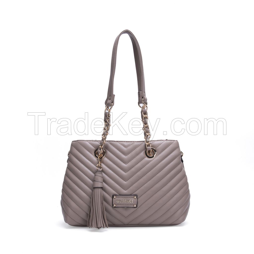 GUSSACI Fashion Handbag PU Leather Women Shoulder bag Lady Handbag (GUSYJF-017-5B)