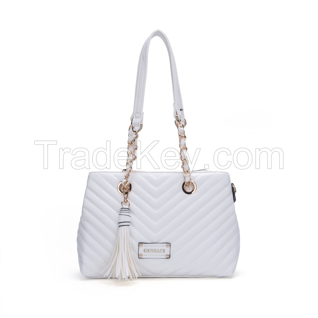 GUSSACI Fashion Handbag PU Leather Women Shoulder bag Lady Handbag (GUSYJF-017-5B)