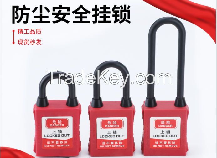 Stainless Steel Cable Industrial Safety Padlock with Master Key