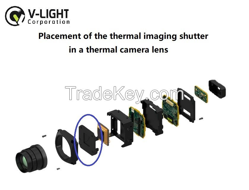 IR infrared thermal imaging shutter for thermometer thermal camera night vision