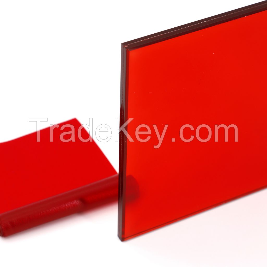 Red Color 0.38mm PVB Film for Decorative Laminated Glass