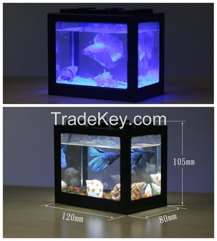 Hot sell new style home decorations small fish tank float glass fish tank aquarium