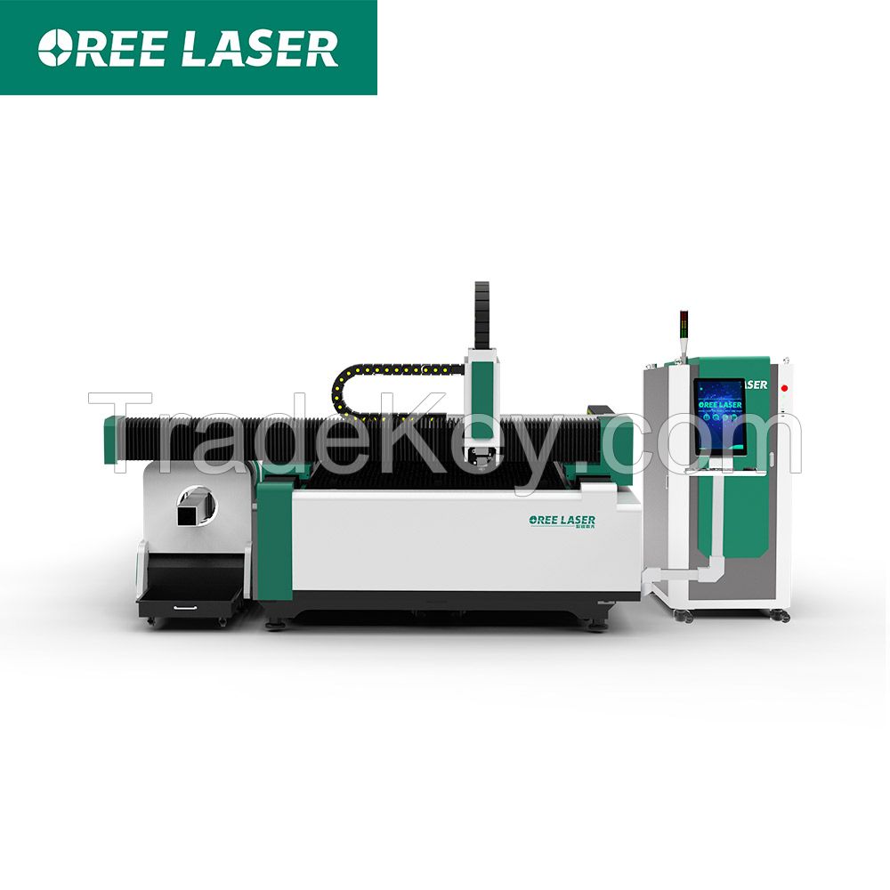 Sheet and tube dusal use fiber laser cutting machine