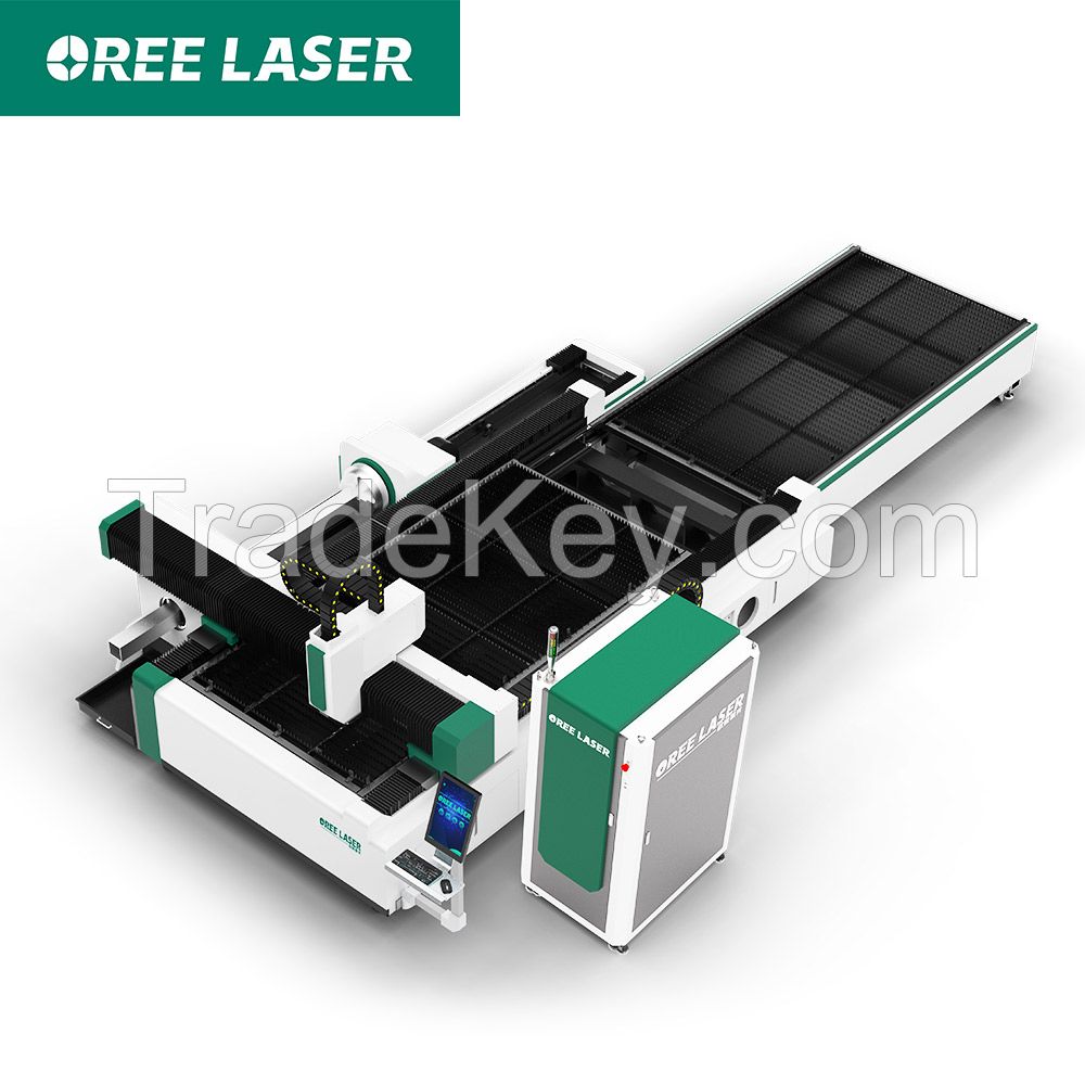 Sheet and tube dusal use fiber laser cutting machine