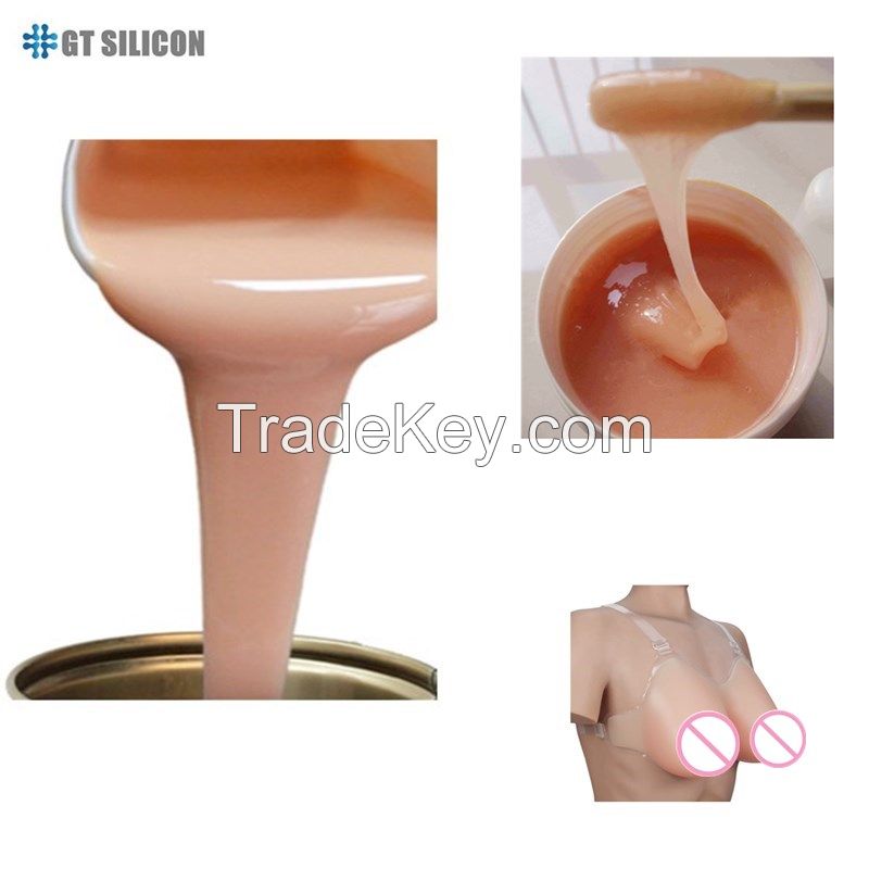 Wholesale Factory LSR Hot Sale FDA RTV-2 Liquid Platinum Cured Silicone Rubber Moldmaking For Prosthetic Breast