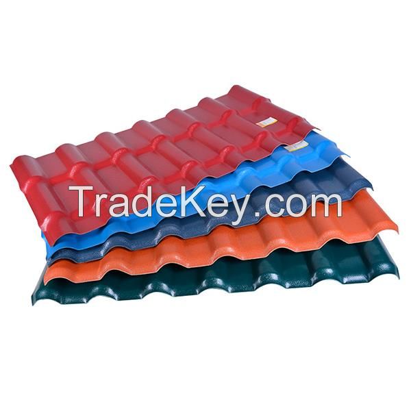 Fire Resistant Buildings Materials Spanish Design ASA Roof Tile Plast