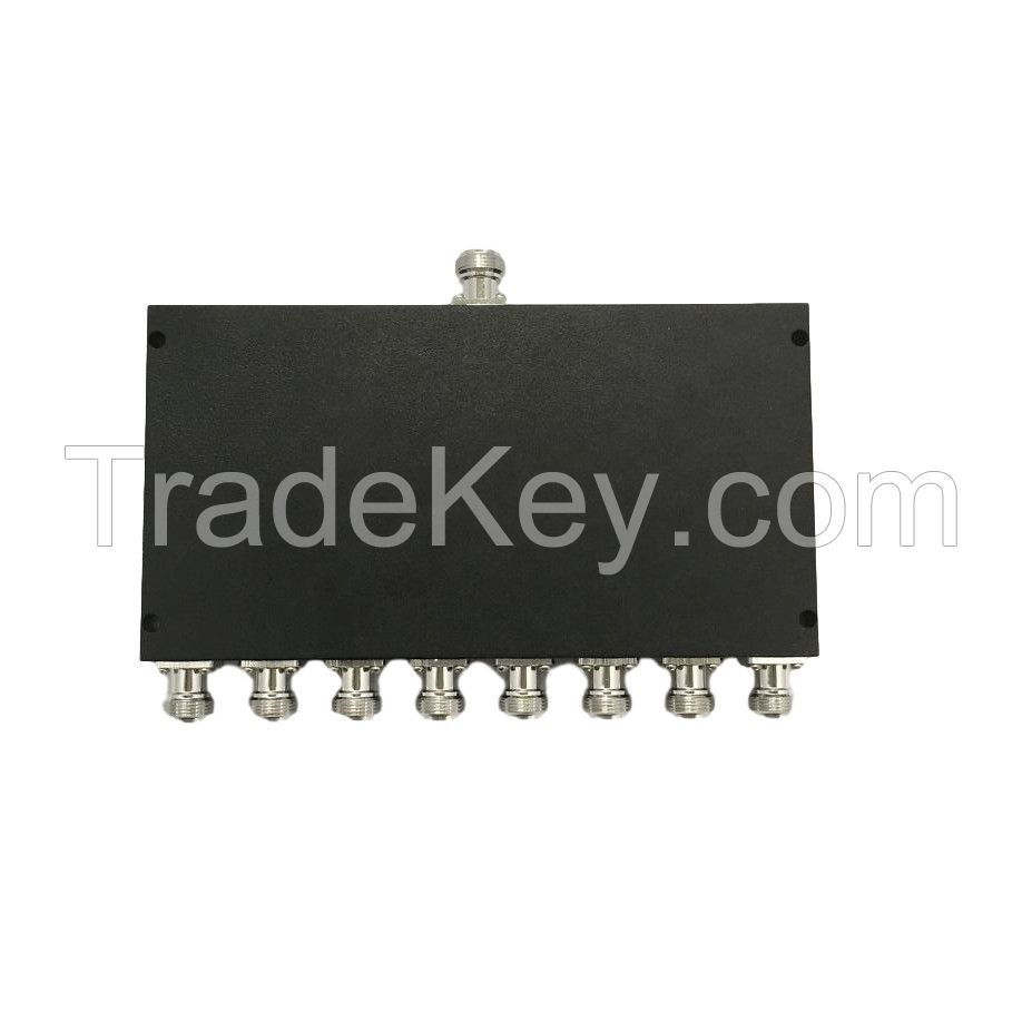 698-2700MHz 50W N 8 Way Power Splitter