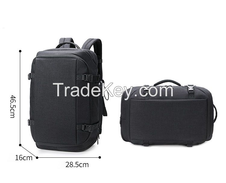 Multi-Purpose Laptop Backpack Briefcase with Water Resistant Coating Practical Bussiness Shoulder Bag