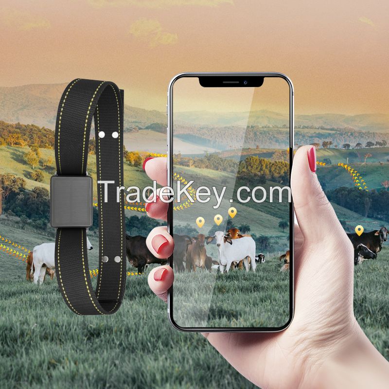 Aodiheng Professional cattle  pet GPS tracker with soalar charge tracking device real time location 