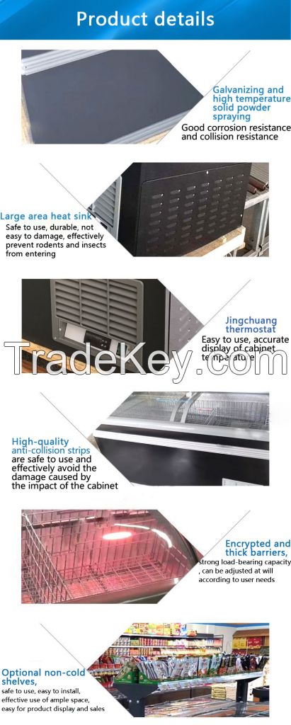 China manufacturer commercial refrigerator double temperature freezer and chiller 