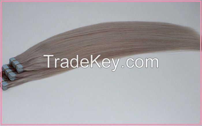 Hair Product Wholesale Double Drawn Remy Tape In Hair Extensions European Virgin Human Tape Hair Extension