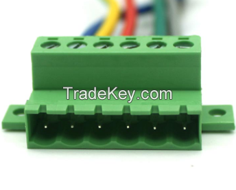 AOSI 5.08MM Pluggable Terminal Blocks Connector KF2EDGKR 5.08 Butting Style 2/3/4/5/6/7/8 Pin Screw Terminal