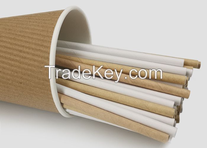 China Factory Wholesale Eco Friendly Biodegradable Bubble Tea Paper Straw