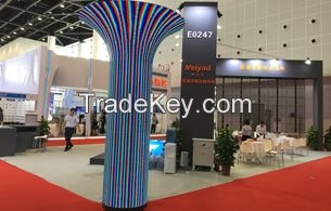 Customized Flexible LED Display P4 Indoor Trumpet Creative LED Screen