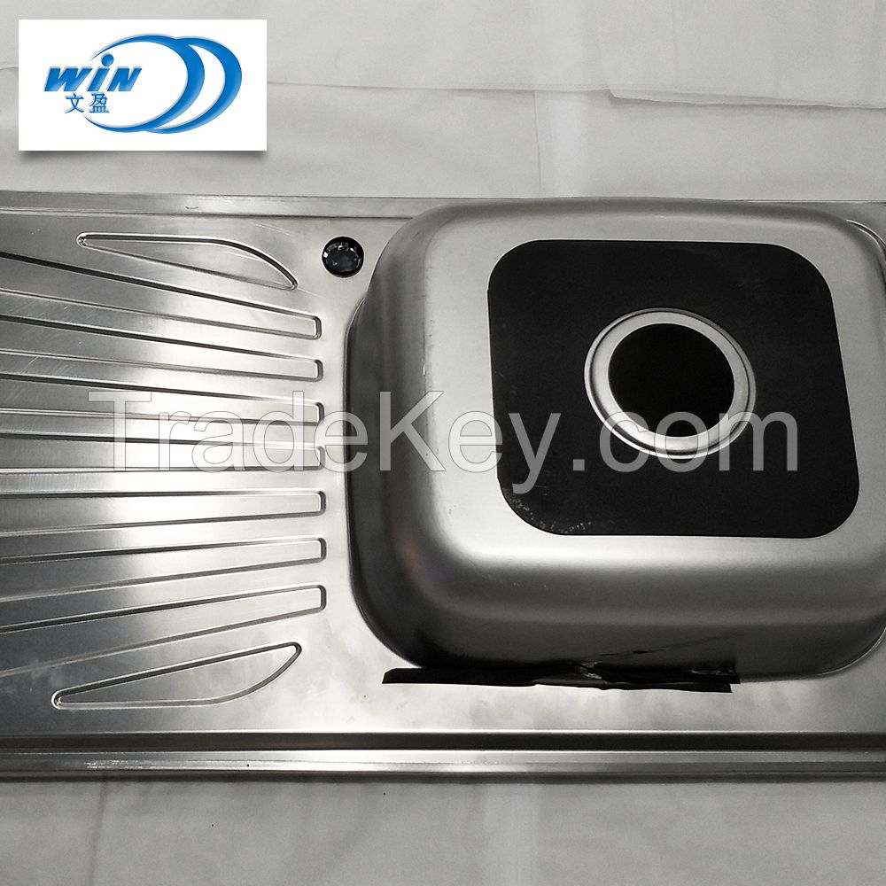 10050 China Heat Sink Stainless Steel Kitchen Sink Copper Display Sink Wy10050b