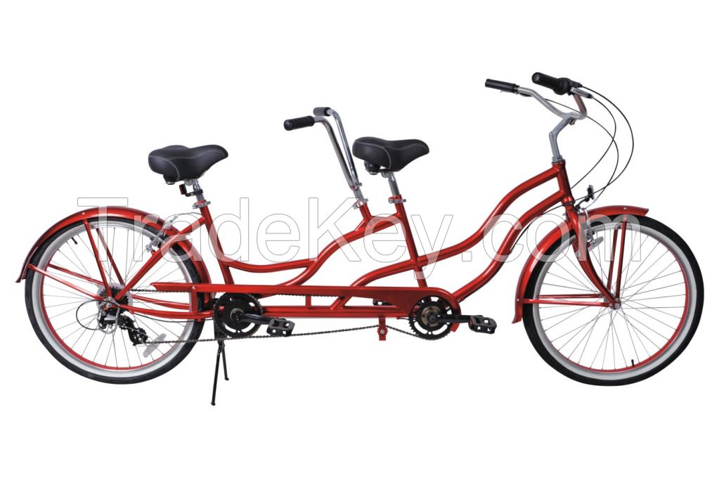 26inch tandem beach cruiser bike