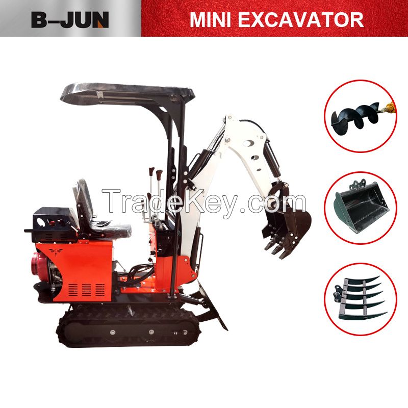 Cheap excavator small digger crawler type excavator 0.8ton 1 ton for sale 