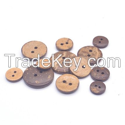 Coconut shell button