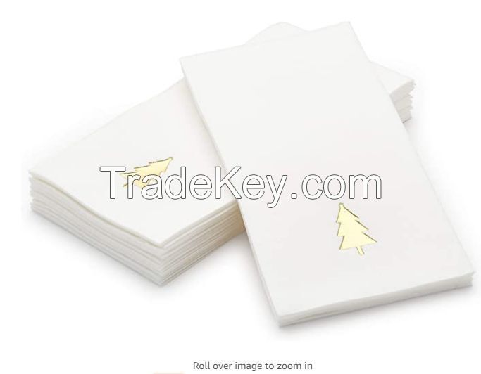 12x17inch airlaid paper napkin with one foil print