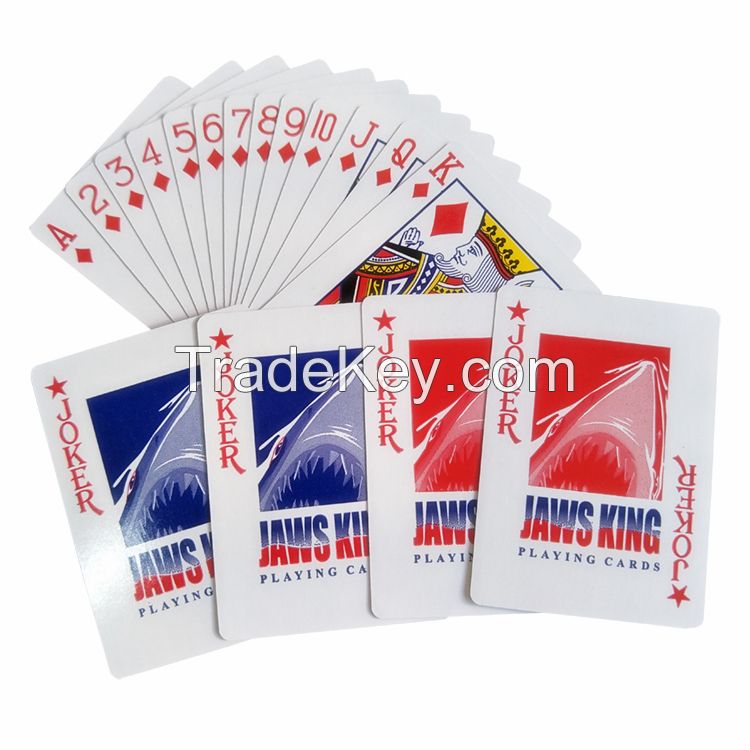 JAWS 4 Jokers Standard Cheap Paper Playing Cards