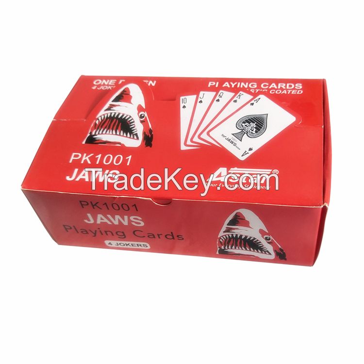 JAWS 4 Jokers Standard Cheap Paper Playing Cards