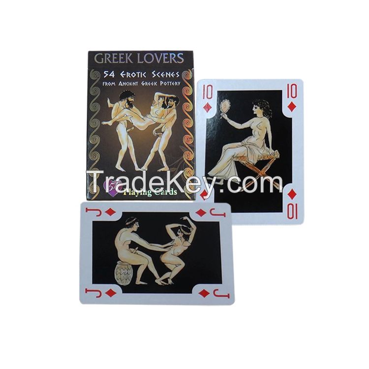 Jp119 Greek Lovers Playing Cards With Scenes From Ancient Pottery