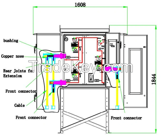 24kv Outdoor Compact Sf6 Gas Insulated Ring Main Unit