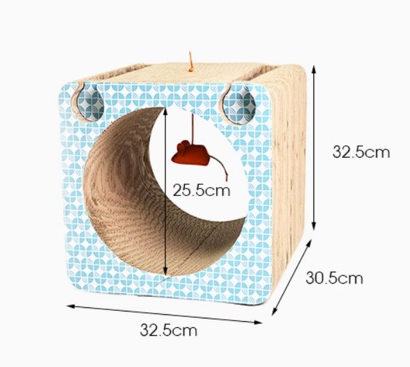 Square Shape Corrugated Cat Cardboard Scratcher Cat Scratch Board Pet Products